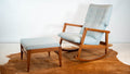 Design Within Reach Risom Rocker and Jens Ottoman, a set