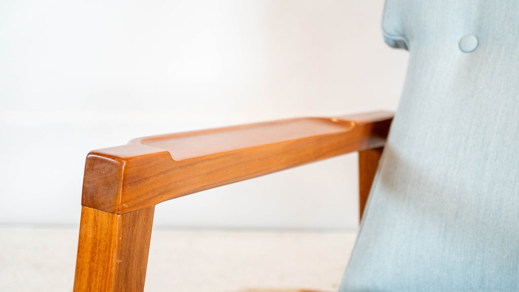 Design Within Reach Risom Rocker and Jens Ottoman, a set