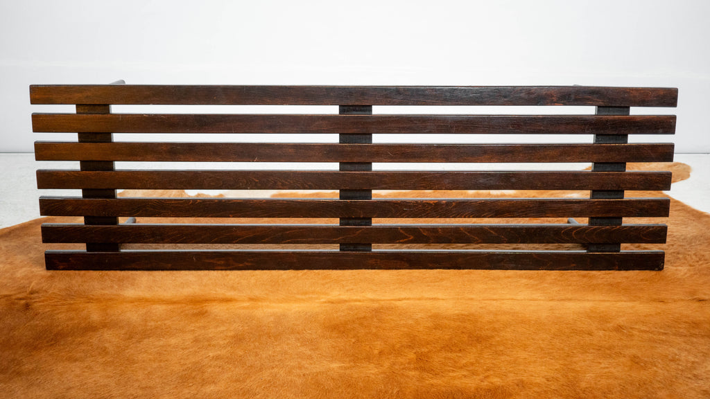Mid-Century European Slat Bench or Coffee Table, Yugoslavia, C. 1960s