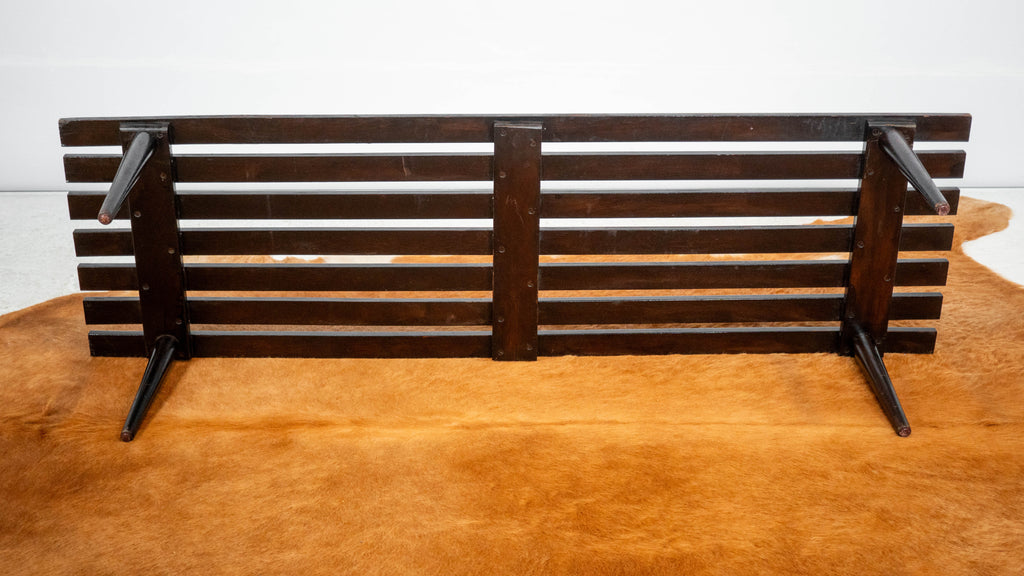 Mid-Century European Slat Bench or Coffee Table, Yugoslavia, C. 1960s