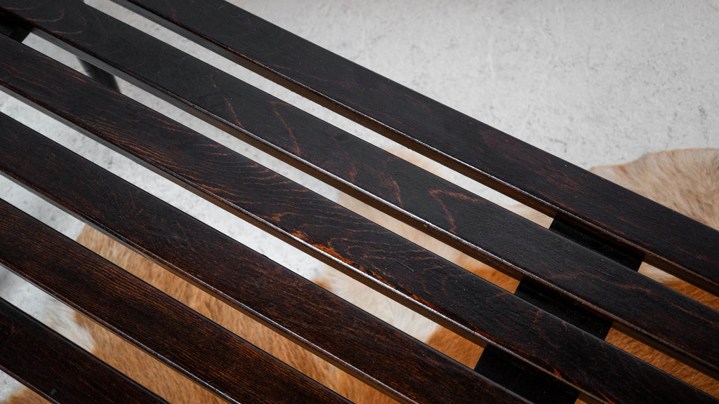Mid-Century European Slat Bench or Coffee Table, Yugoslavia, C. 1960s