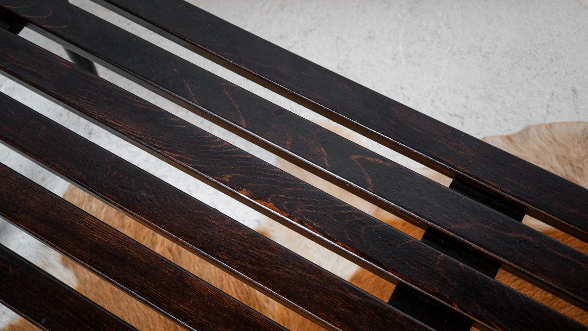 Mid-Century European Slat Bench or Coffee Table, Yugoslavia, C. 1960s