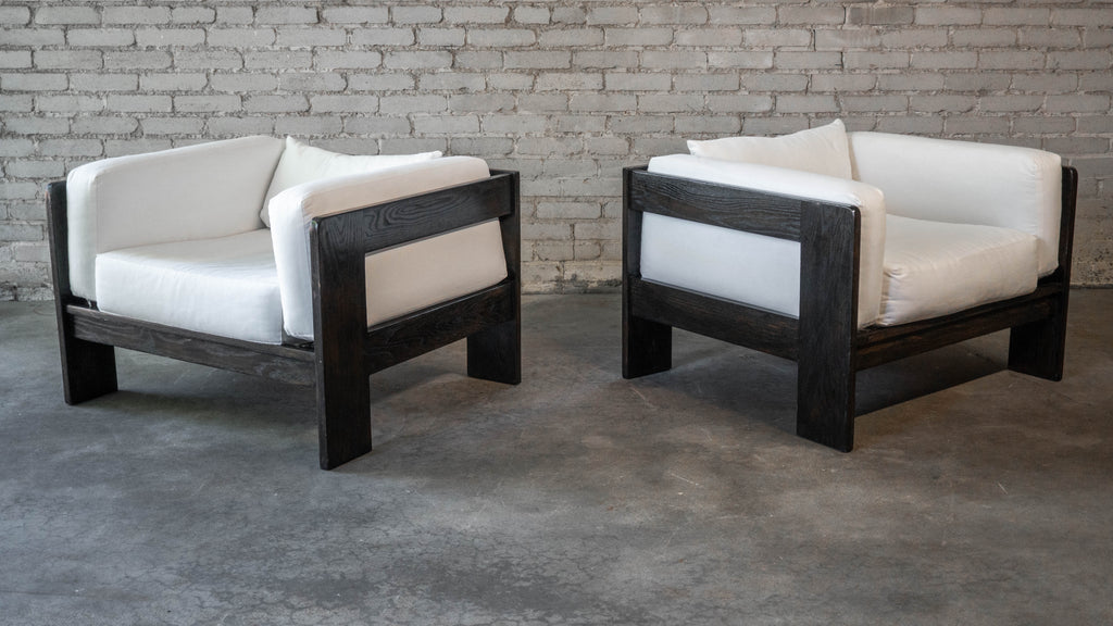 Vintage Attributed to Tobia Scarpa for Knoll 'Bastiano' Attributed Chairs - A Pair
