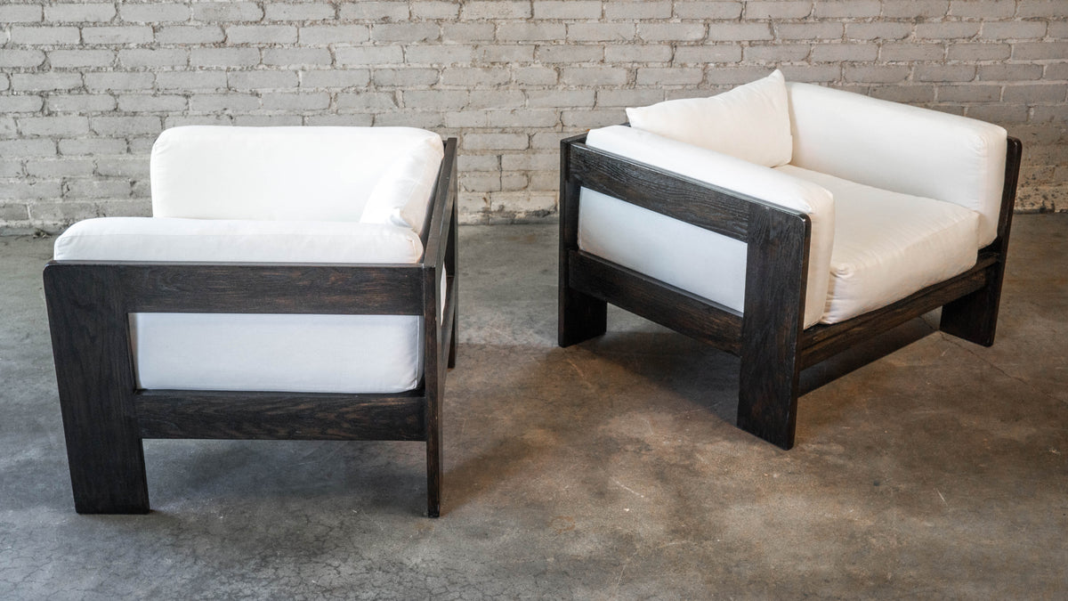 Vintage Attributed to Tobia Scarpa for Knoll 'Bastiano' Attributed Chairs - A Pair