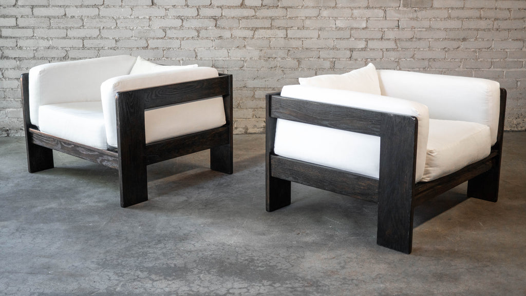 Vintage Attributed to Tobia Scarpa for Knoll 'Bastiano' Attributed Chairs - A Pair