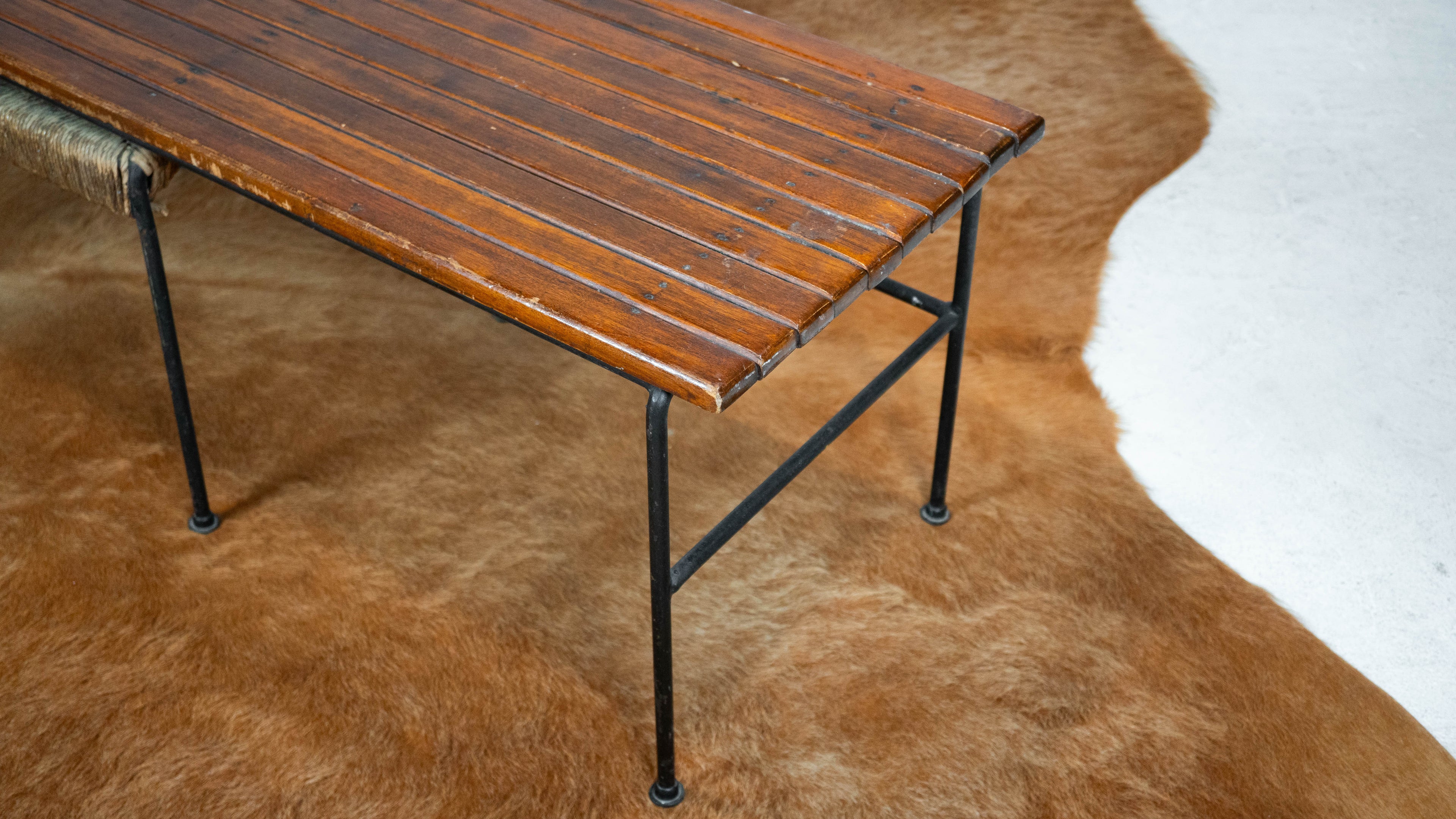 Arthur Umanoff for Raymor Bench with Stools, Circa 1950s