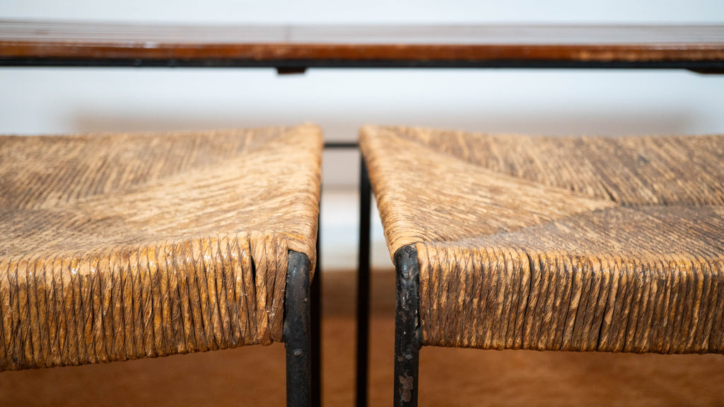 Arthur Umanoff for Raymor Bench with Stools, Circa 1950s