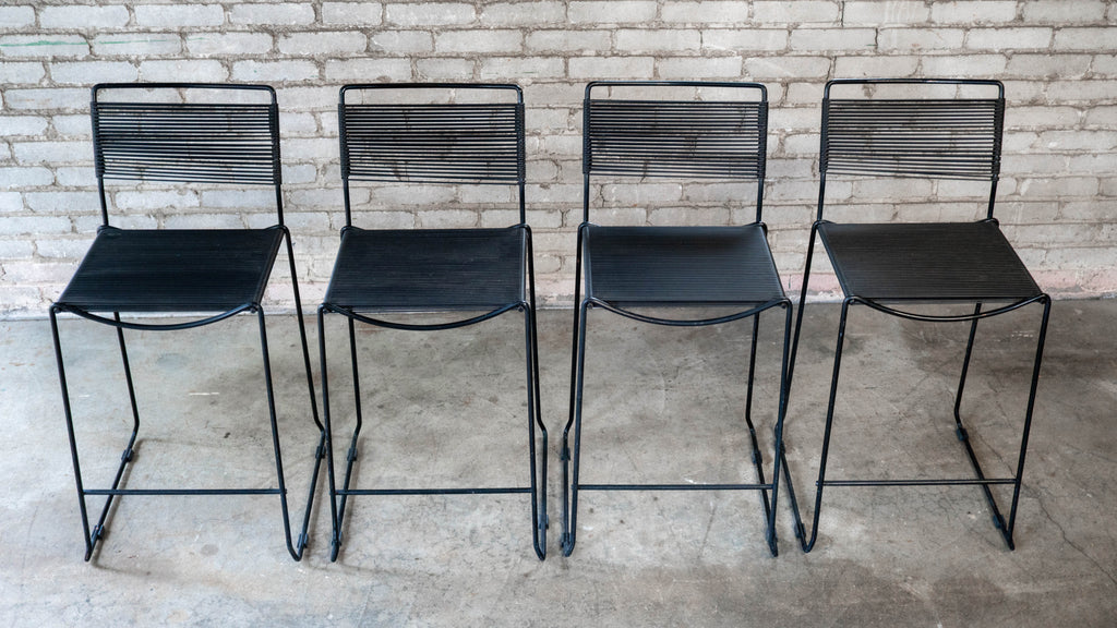 Post Modern Giandomenico Belotti attr. 'Spaghetti' Counter Stools, C. 1980s