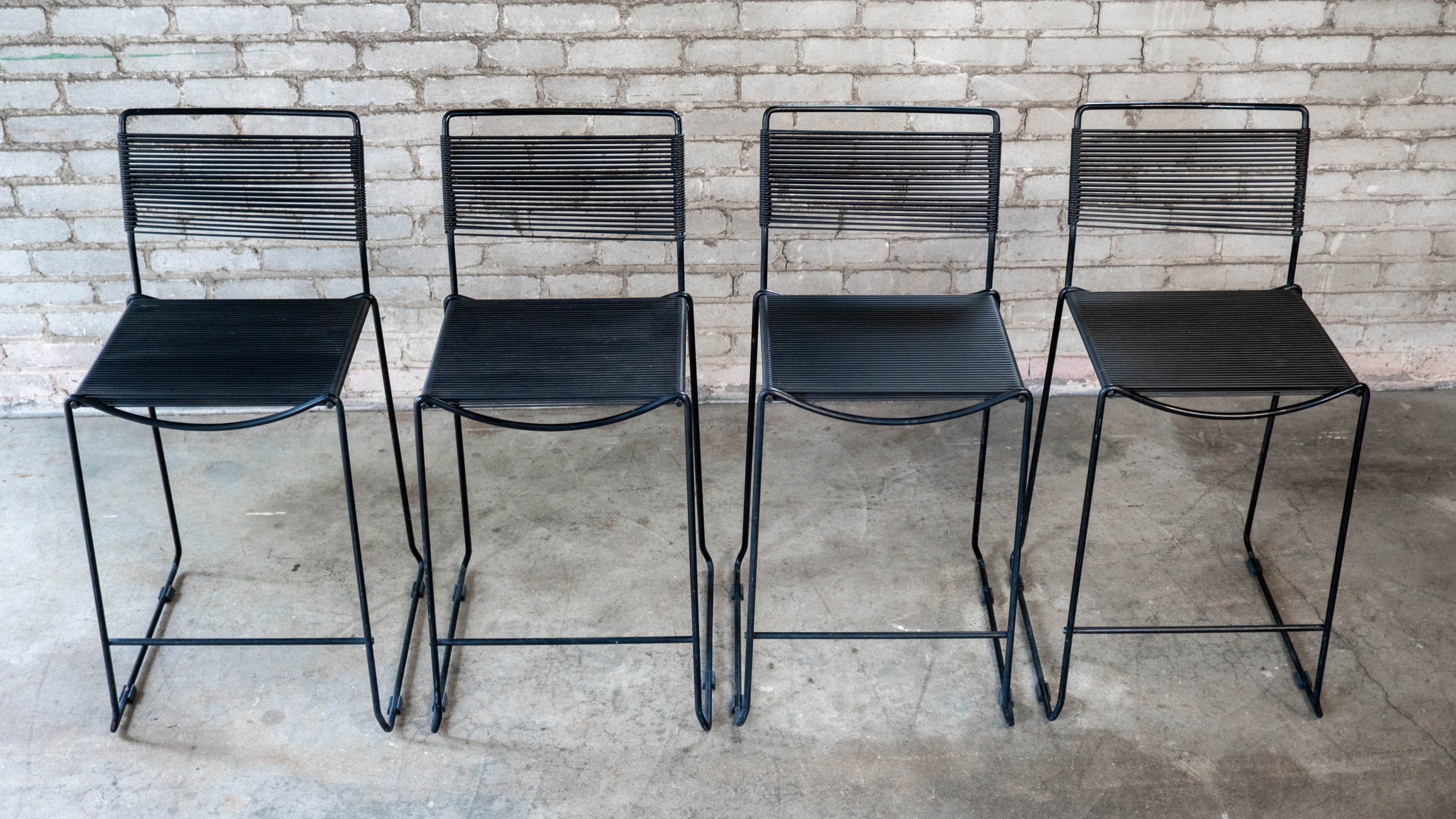 Post Modern Giandomenico Belotti attr. 'Spaghetti' Counter Stools, C. 1980s