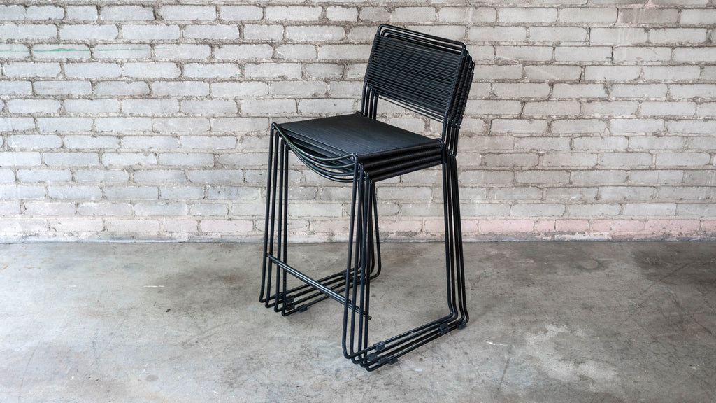 Post Modern Giandomenico Belotti attr. 'Spaghetti' Counter Stools, C. 1980s