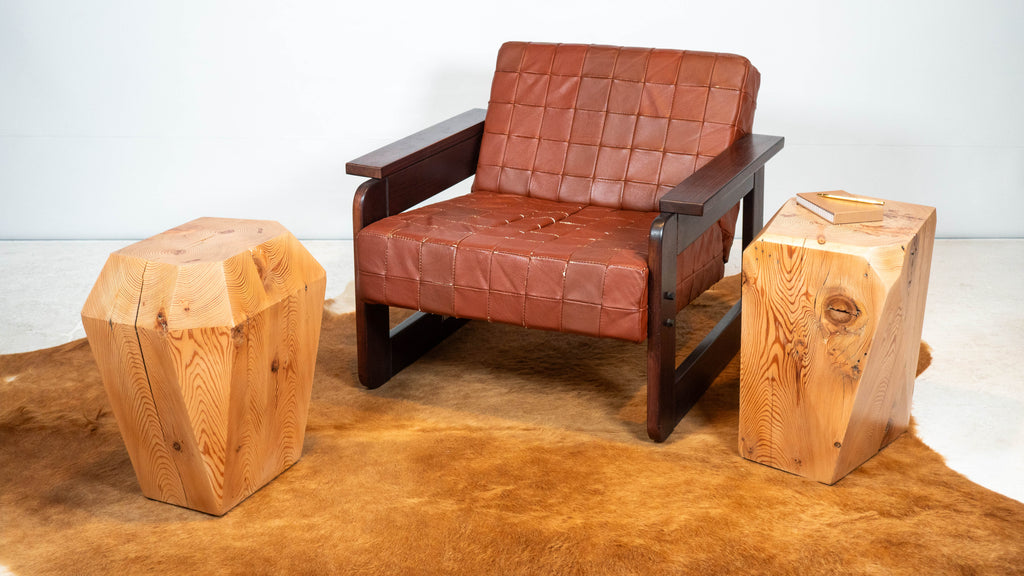 Studio Craft JB Blunk attr. Pine Wood Side Tables - A Pair