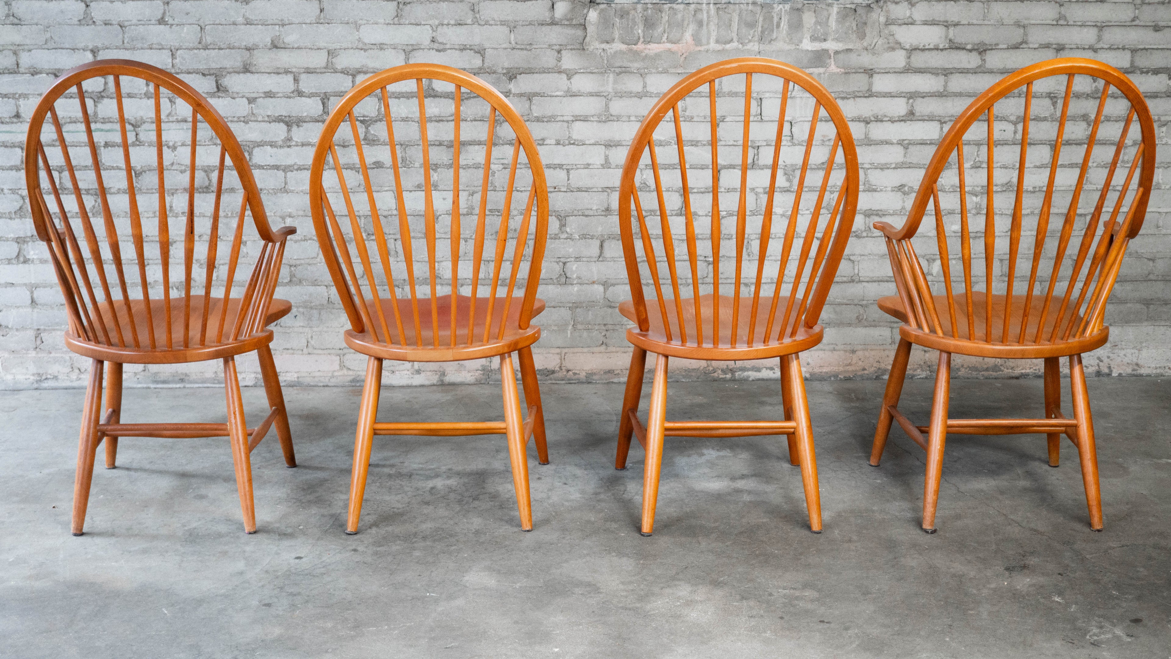 Vintage Danish Modern Carl Hansen & Søn Style Dining Chairs - Set of 4