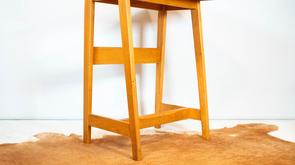 Vintage Charles Webb Architect Standing Desk Oak Wood