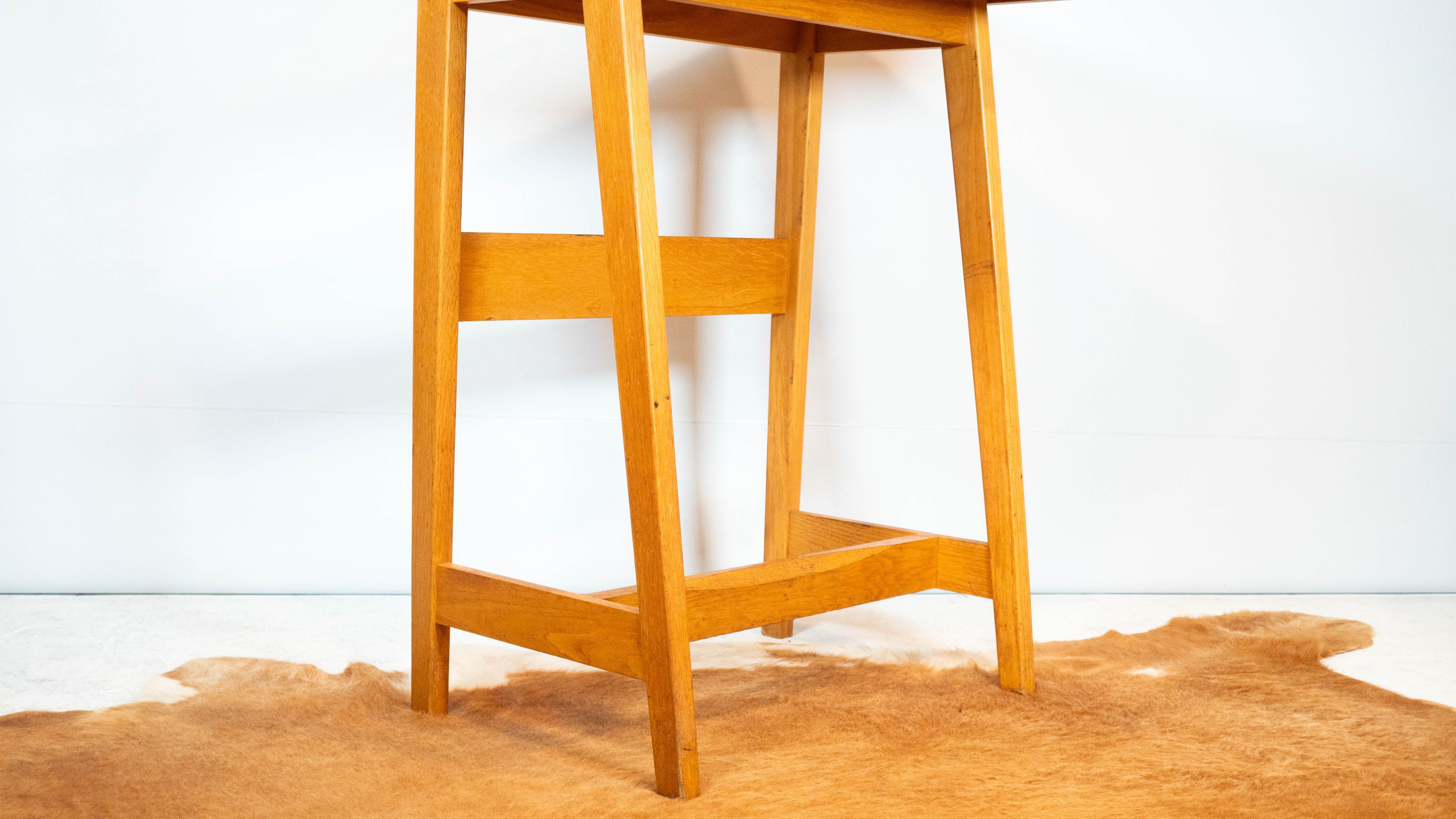 Vintage Charles Webb Architect Standing Desk Oak Wood