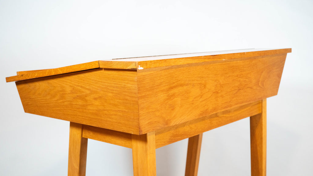Vintage Charles Webb Architect Standing Desk Oak Wood