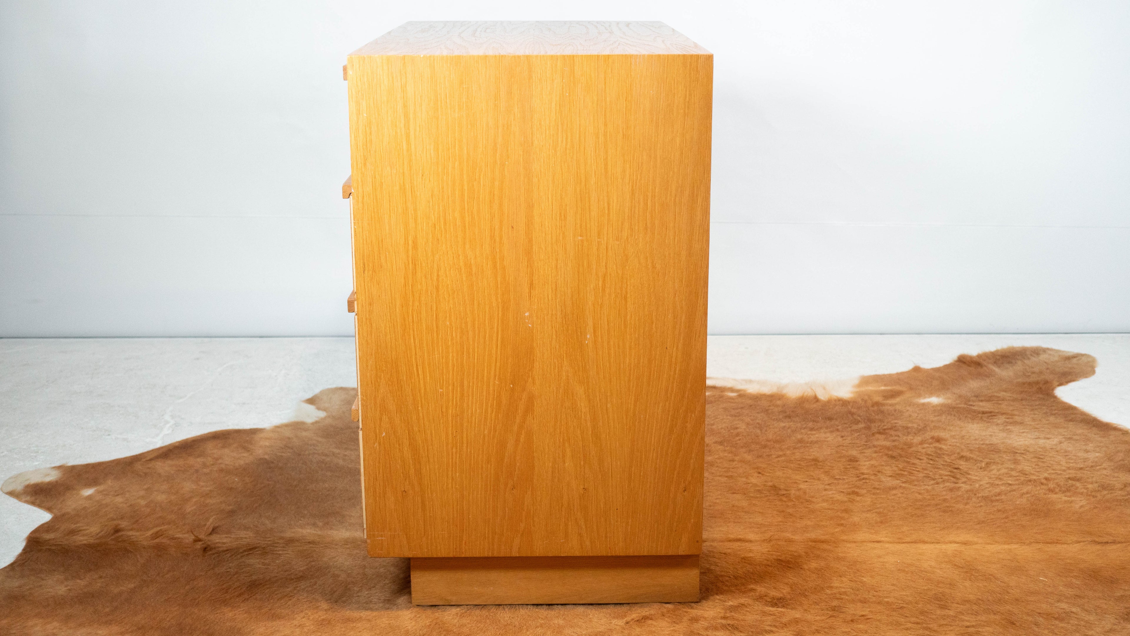 1980s Charles Webb White Oak Four Drawer Chest Dresser