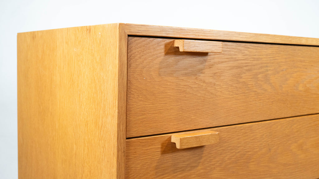 1980s Charles Webb White Oak Four Drawer Chest Dresser