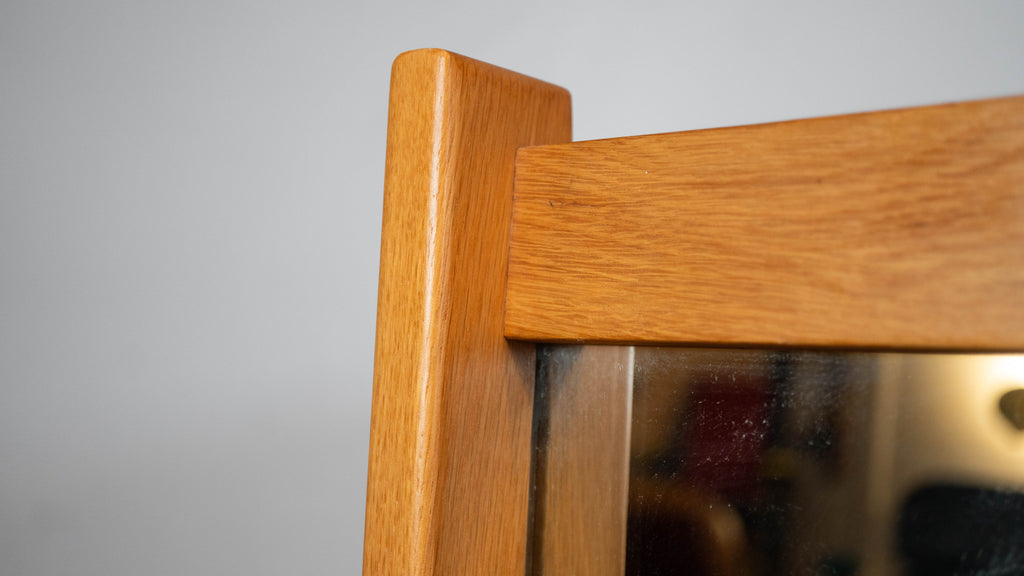 Vintage Charles Webb White Oak Mirror