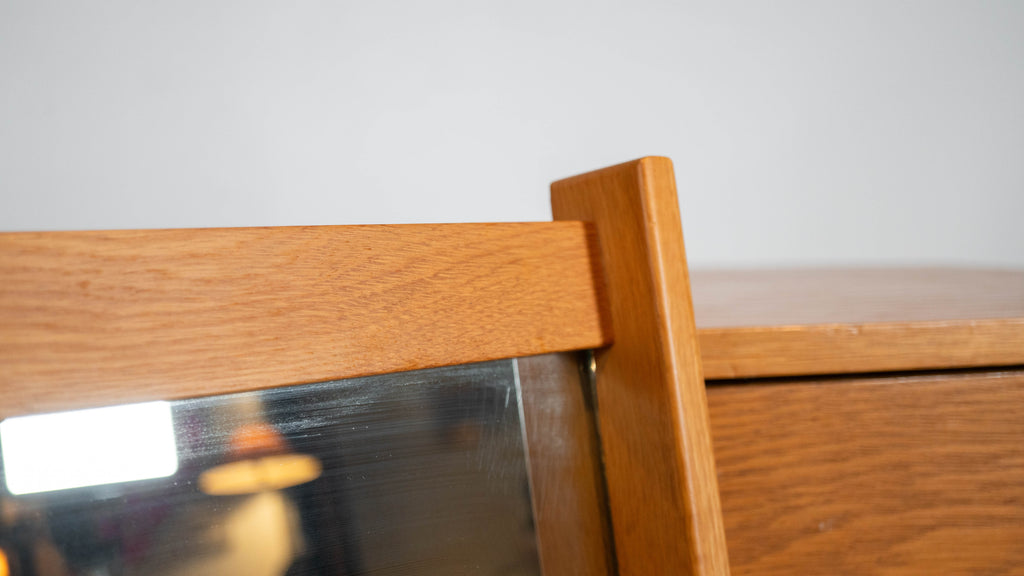 Vintage Charles Webb White Oak Mirror