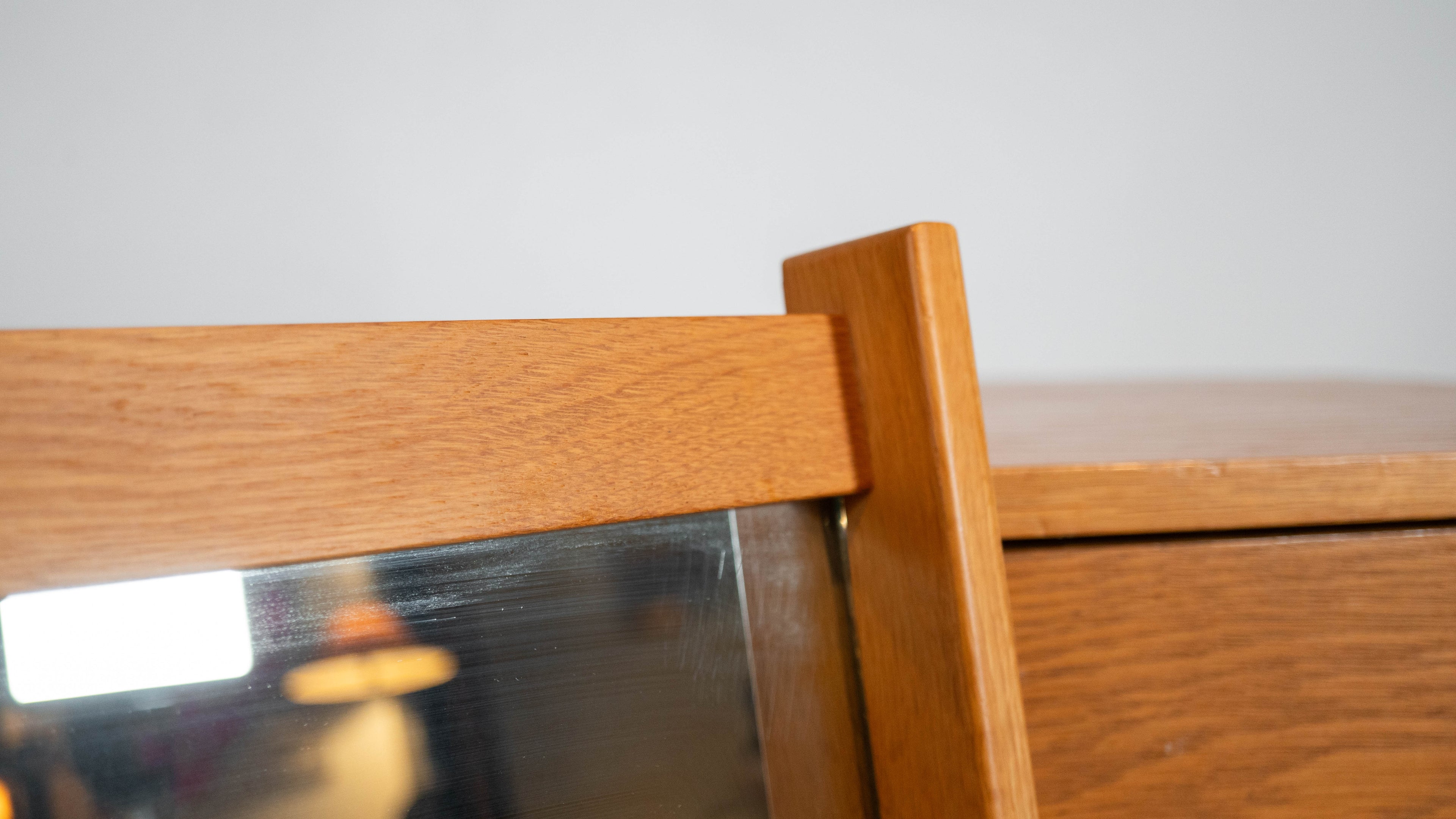 Vintage Charles Webb White Oak Mirror