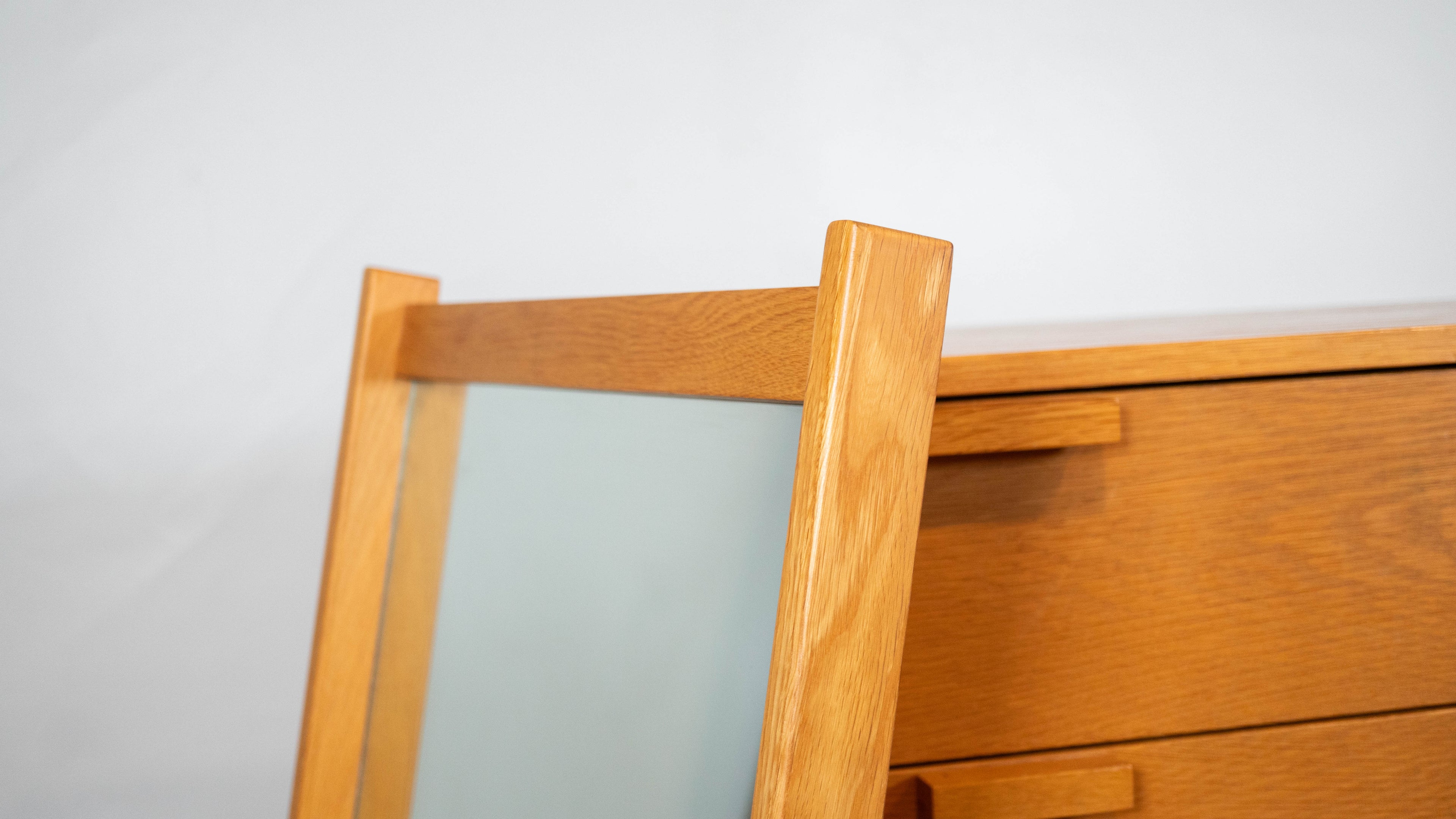 Vintage Charles Webb White Oak Mirror