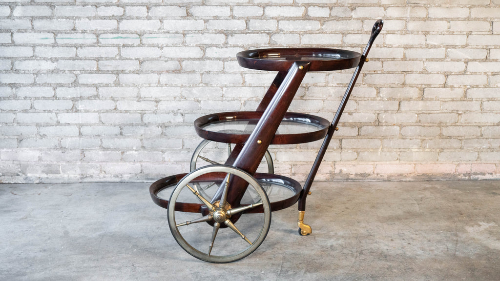 Vintage Serving Trolley by Aldo Tura, c. 1980s