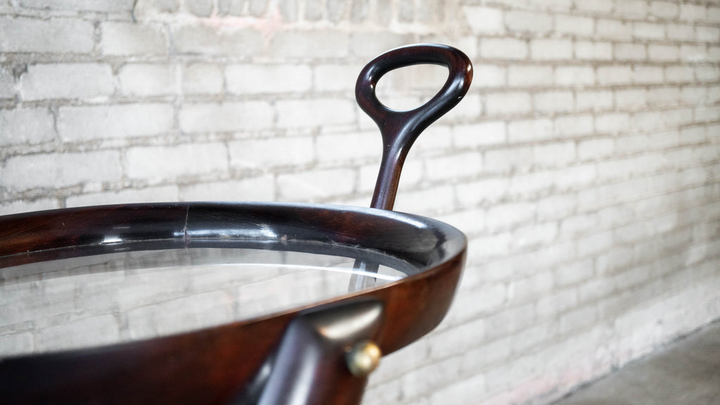 Vintage Serving Trolley by Aldo Tura, c. 1980s