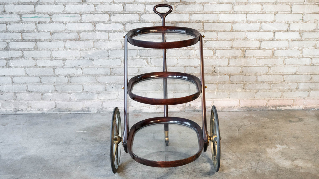 Vintage Serving Trolley by Aldo Tura, c. 1980s