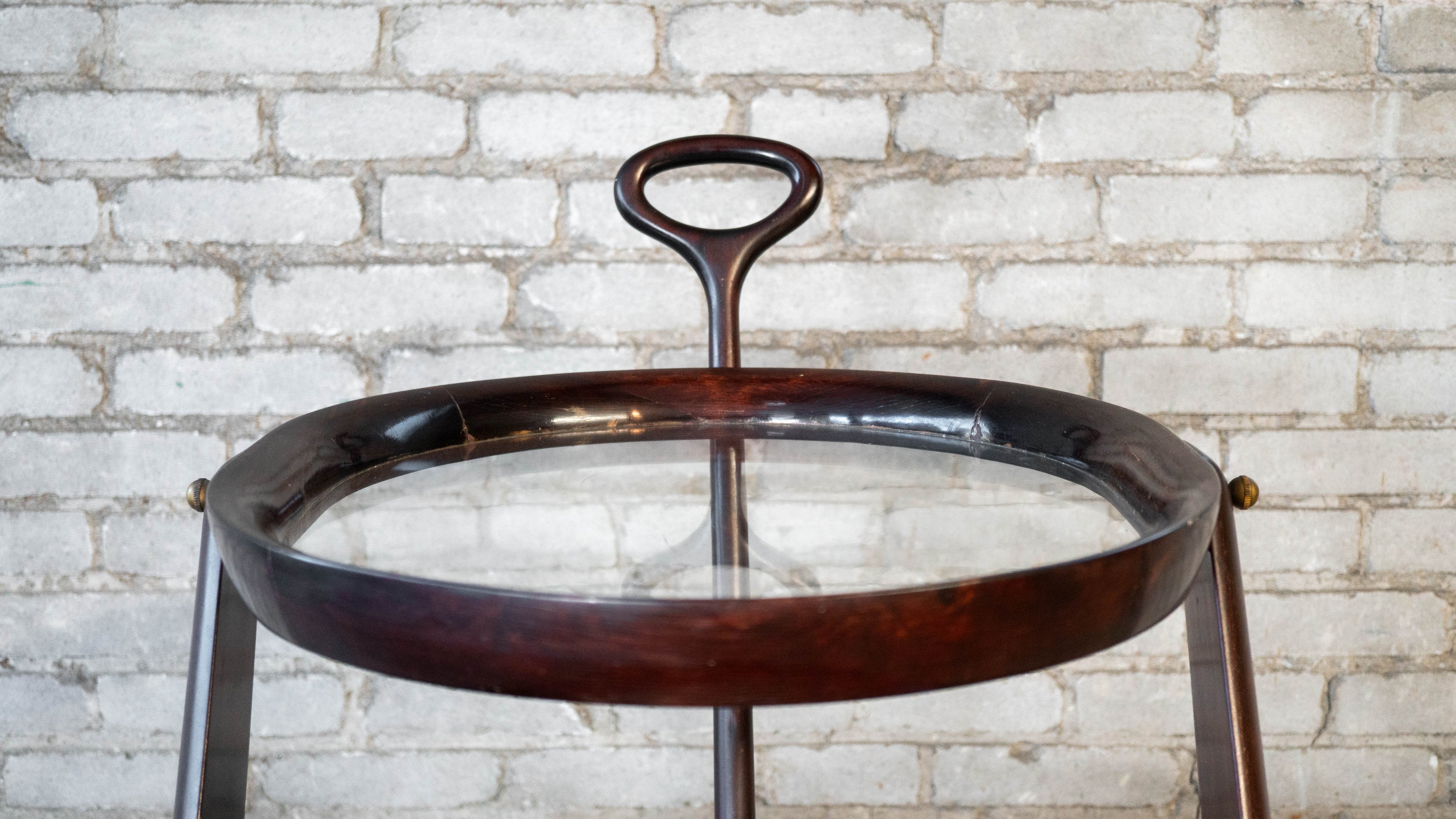 Vintage Serving Trolley by Aldo Tura, c. 1980s