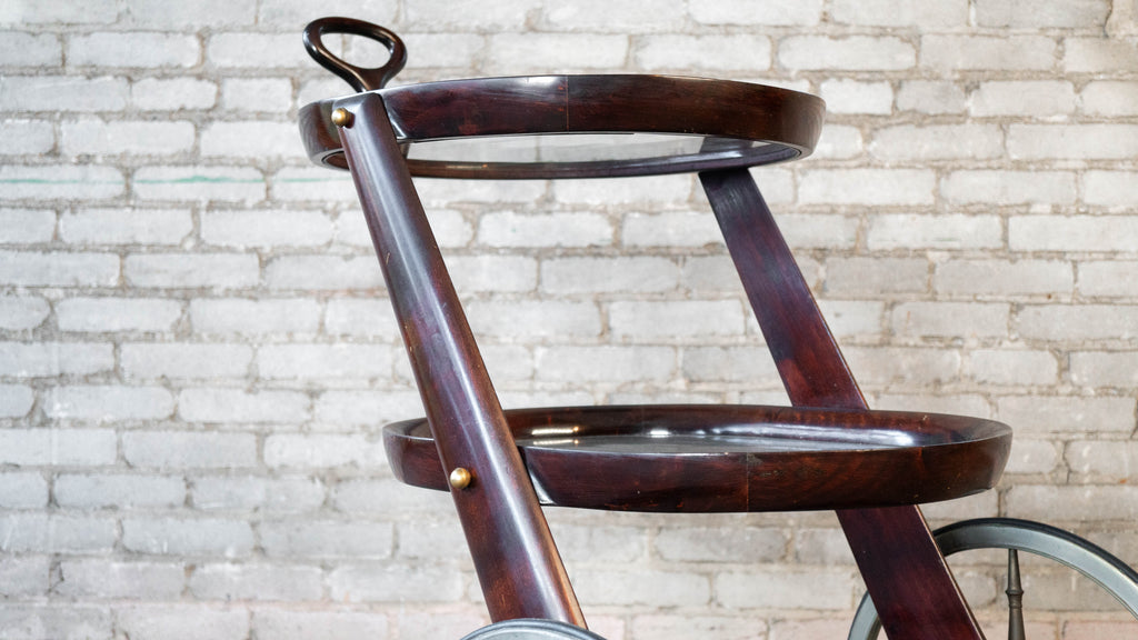 Vintage Serving Trolley by Aldo Tura, c. 1980s