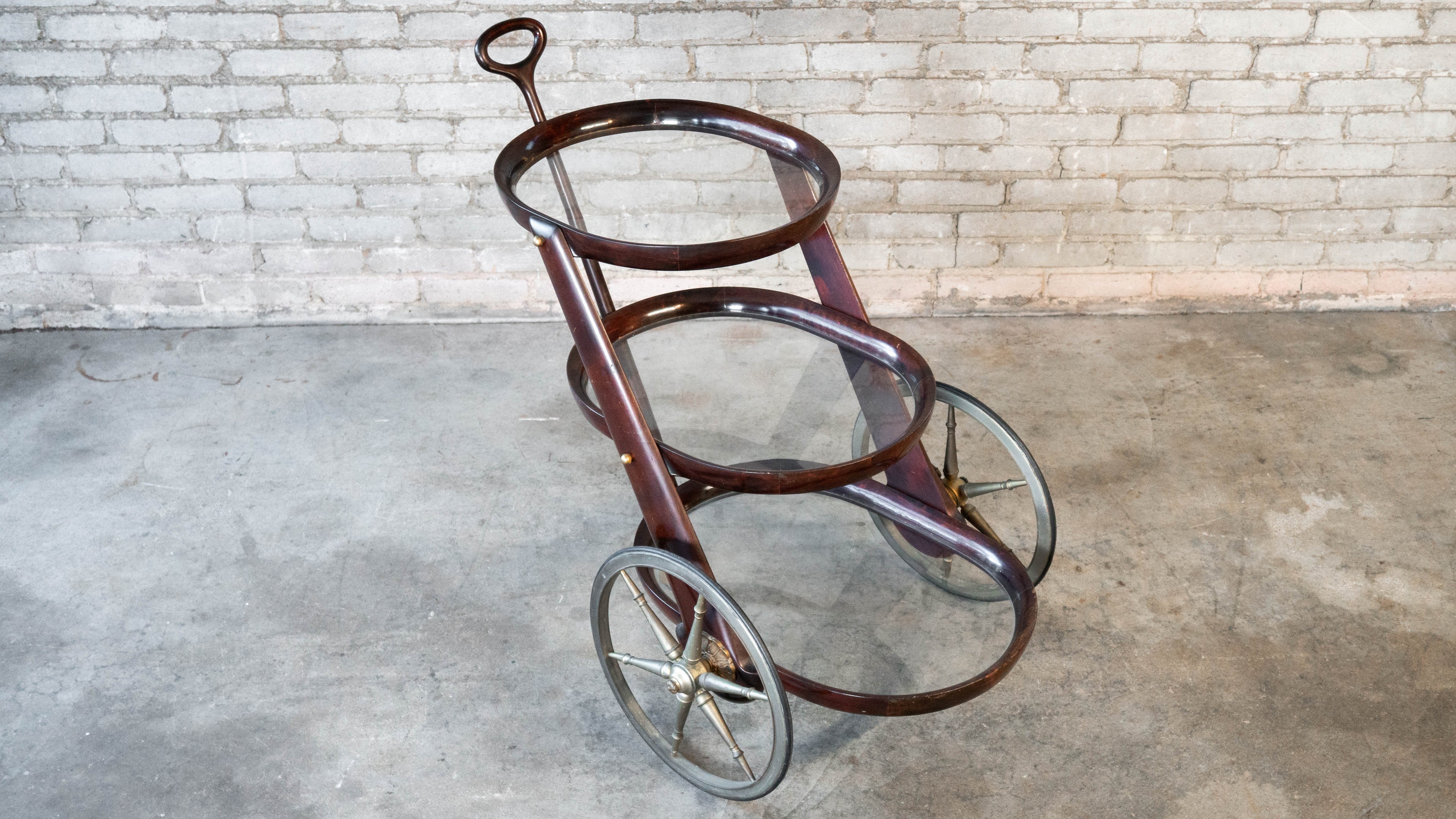 Vintage Serving Trolley by Aldo Tura, c. 1980s