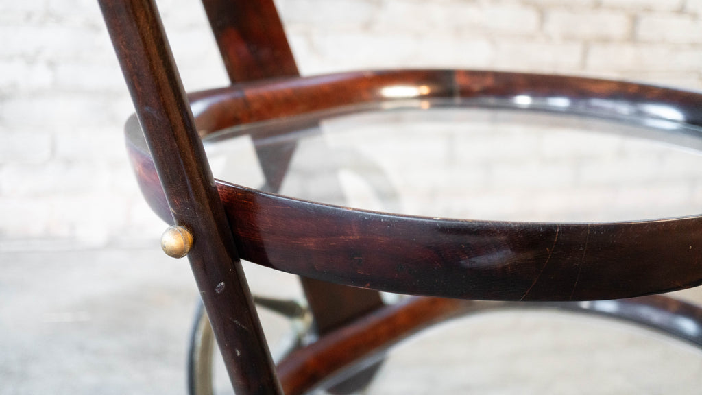 Vintage Serving Trolley by Aldo Tura, c. 1980s