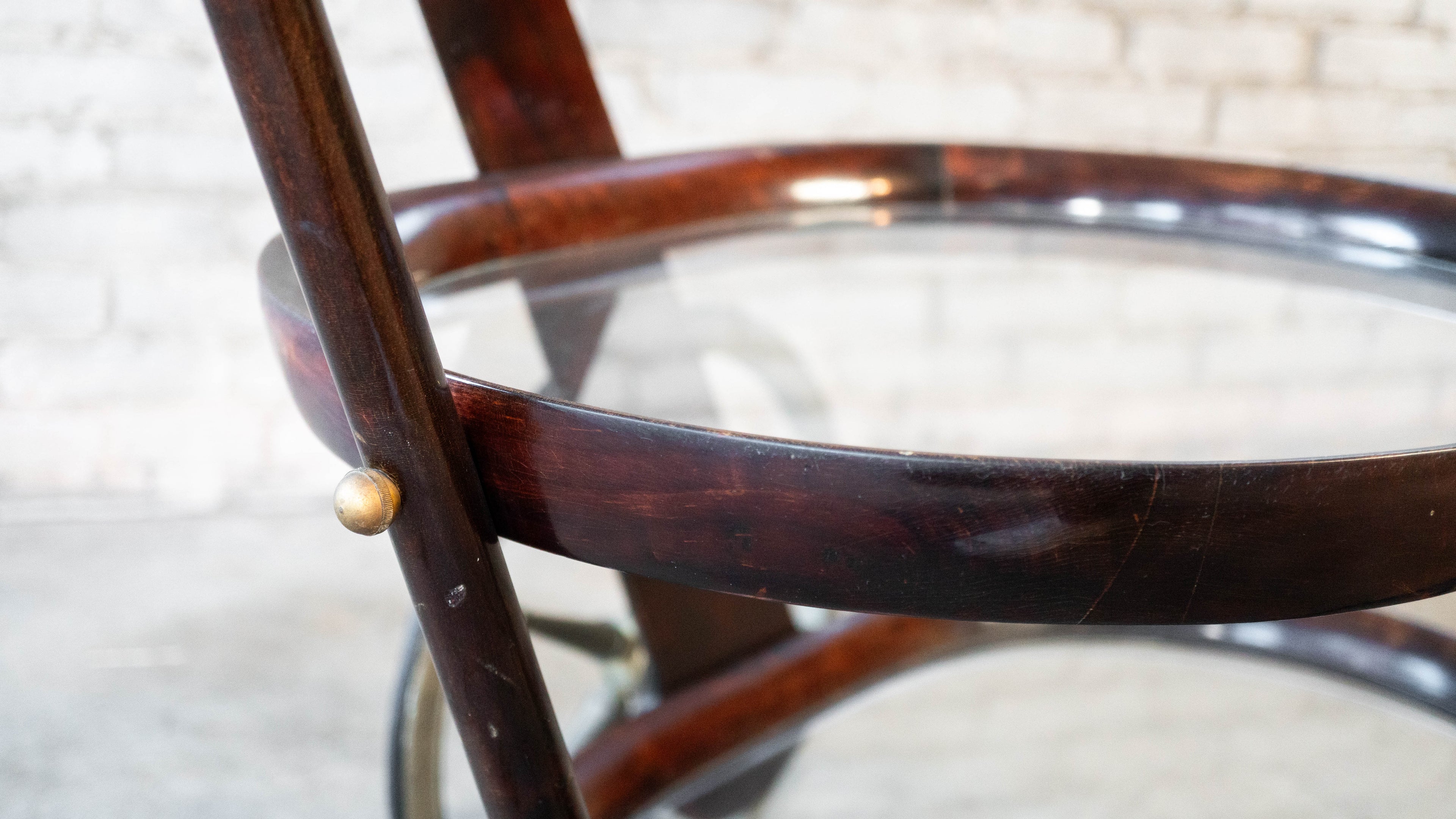 Vintage Serving Trolley by Aldo Tura, c. 1980s