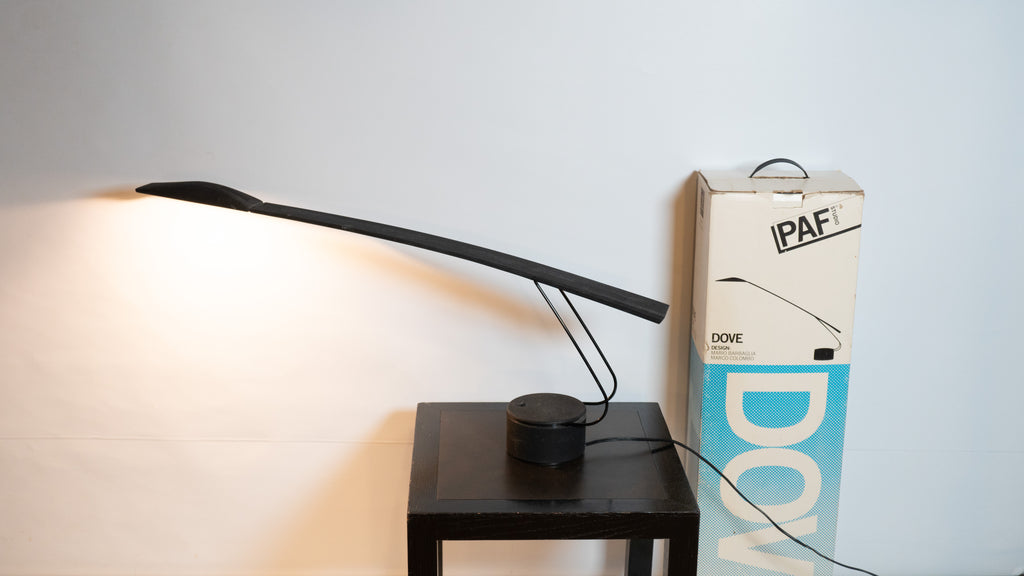 1980s Mario Barbaglia & Marco Colombo for Paf Studio Dove Lamp With Original Box