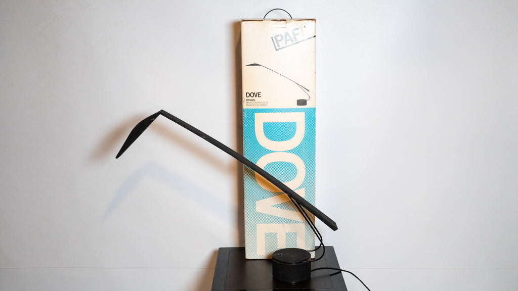 1980s Mario Barbaglia & Marco Colombo for Paf Studio Dove Lamp With Original Box