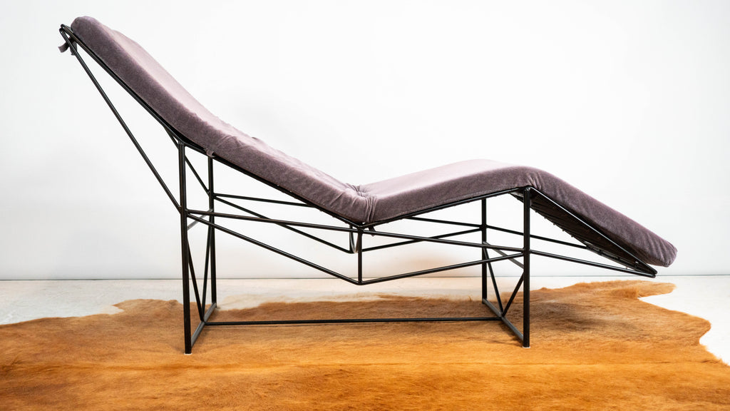 1980s Postmodern Paolo Passerini Chaise Lounge for Uvet Dimensione