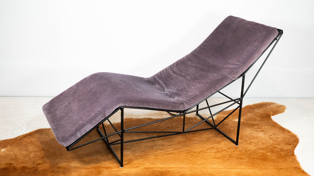 1980s Postmodern Paolo Passerini Chaise Lounge for Uvet Dimensione