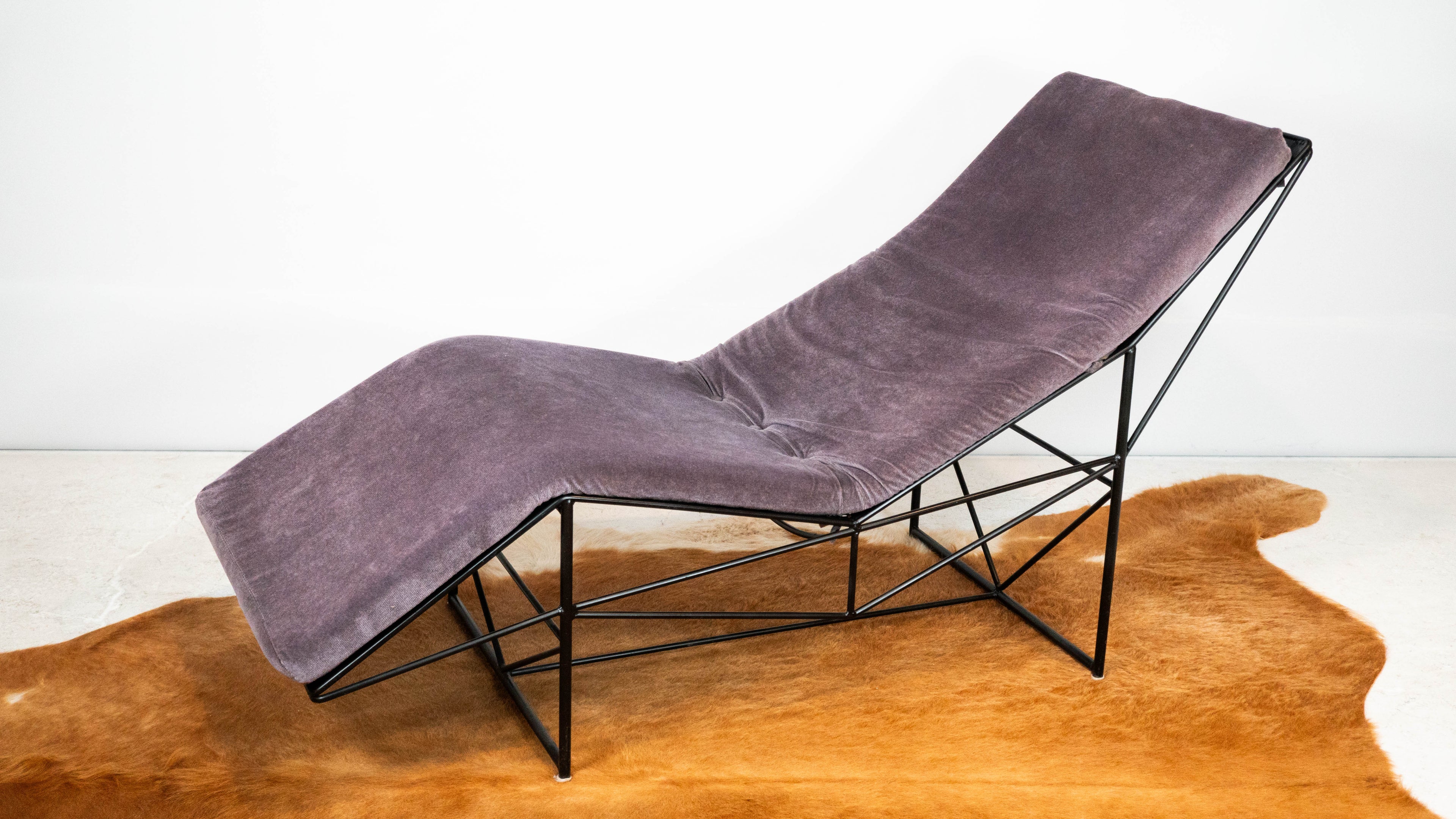 1980s Postmodern Paolo Passerini Chaise Lounge for Uvet Dimensione