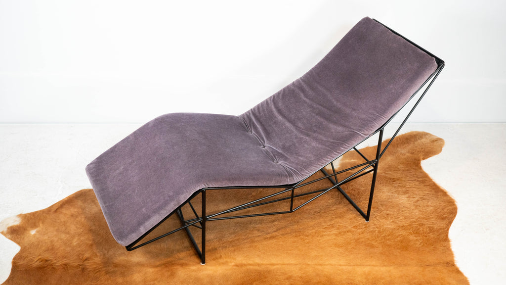 1980s Postmodern Paolo Passerini Chaise Lounge for Uvet Dimensione