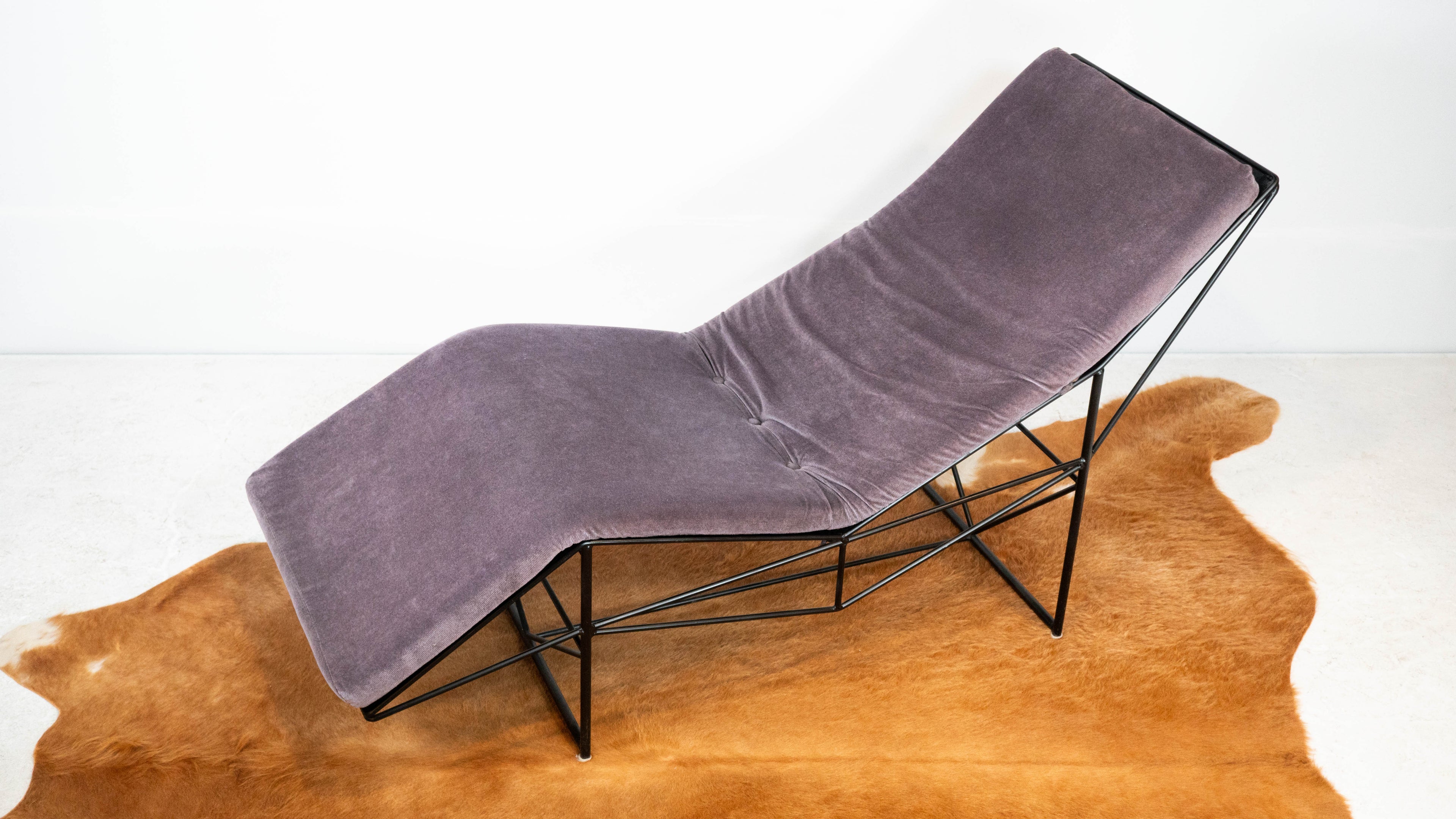 1980s Postmodern Paolo Passerini Chaise Lounge for Uvet Dimensione