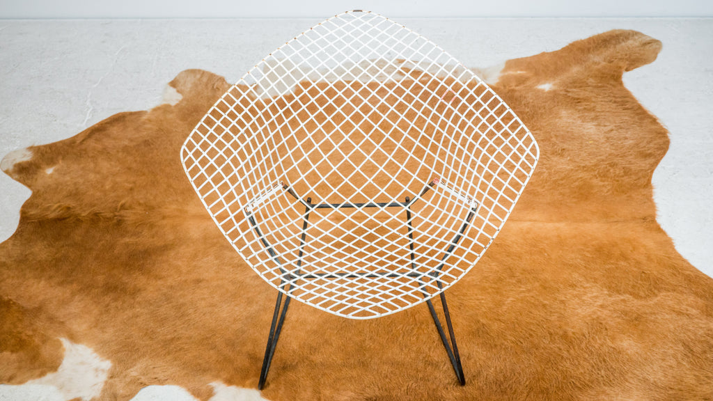 1970s Vintage Knoll Bertoia Diamond Chair w/ Full Cover