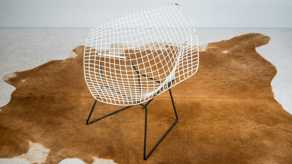 1970s Vintage Knoll Bertoia Diamond Chair w/ Full Cover