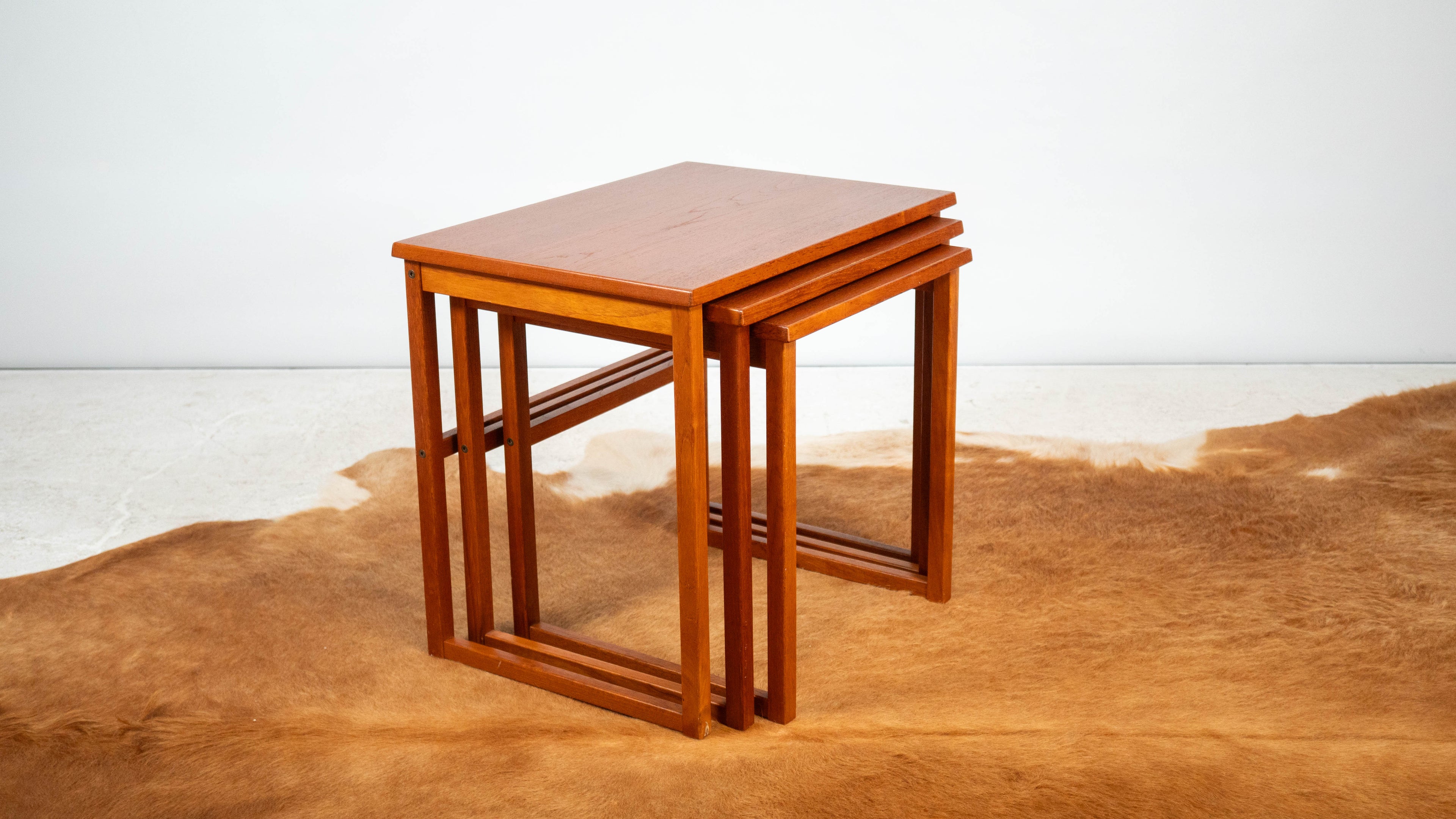 Danish Modern BRDR Furbo Teak Nesting Tables - Set of 3