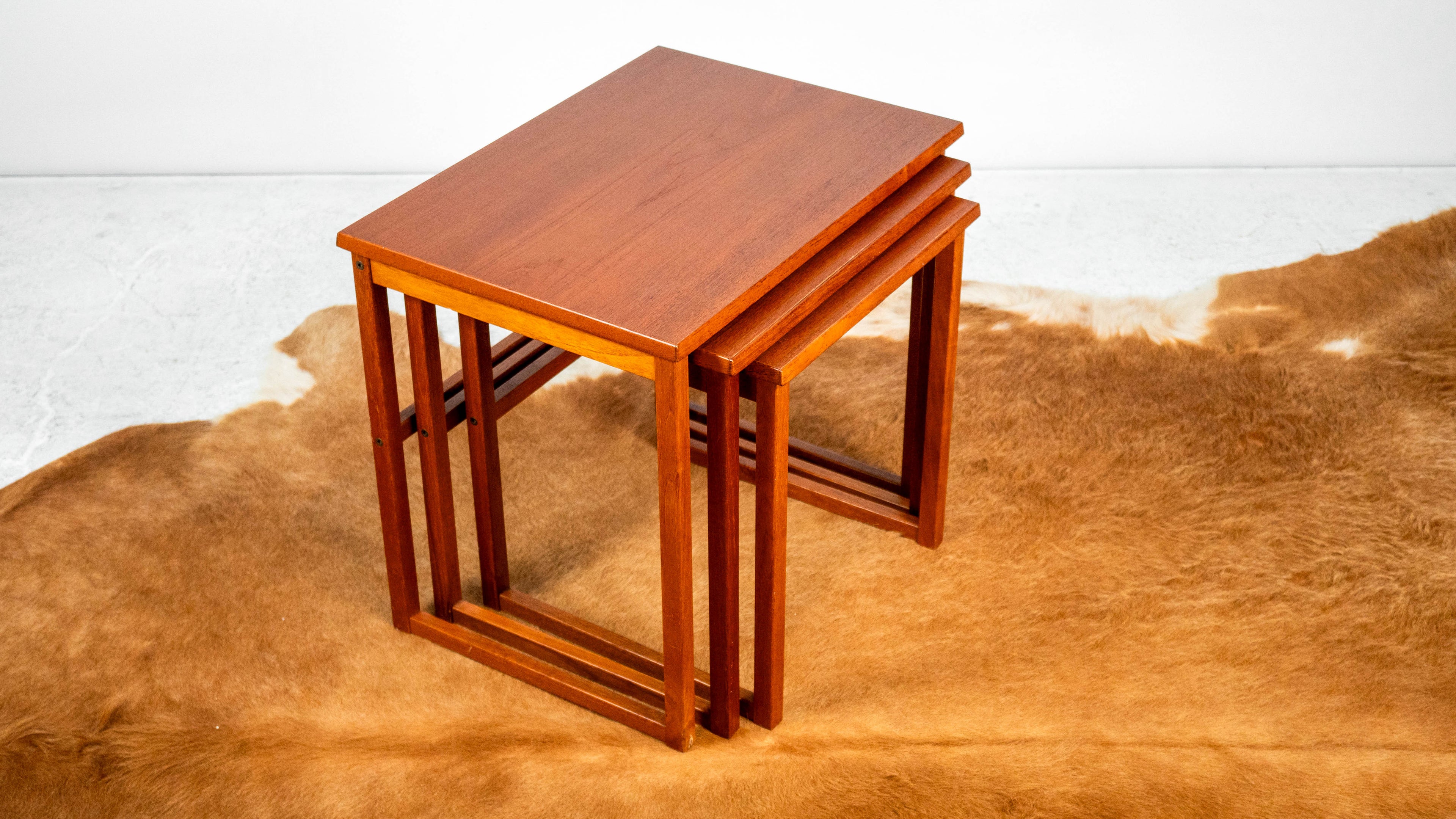 Danish Modern BRDR Furbo Teak Nesting Tables - Set of 3