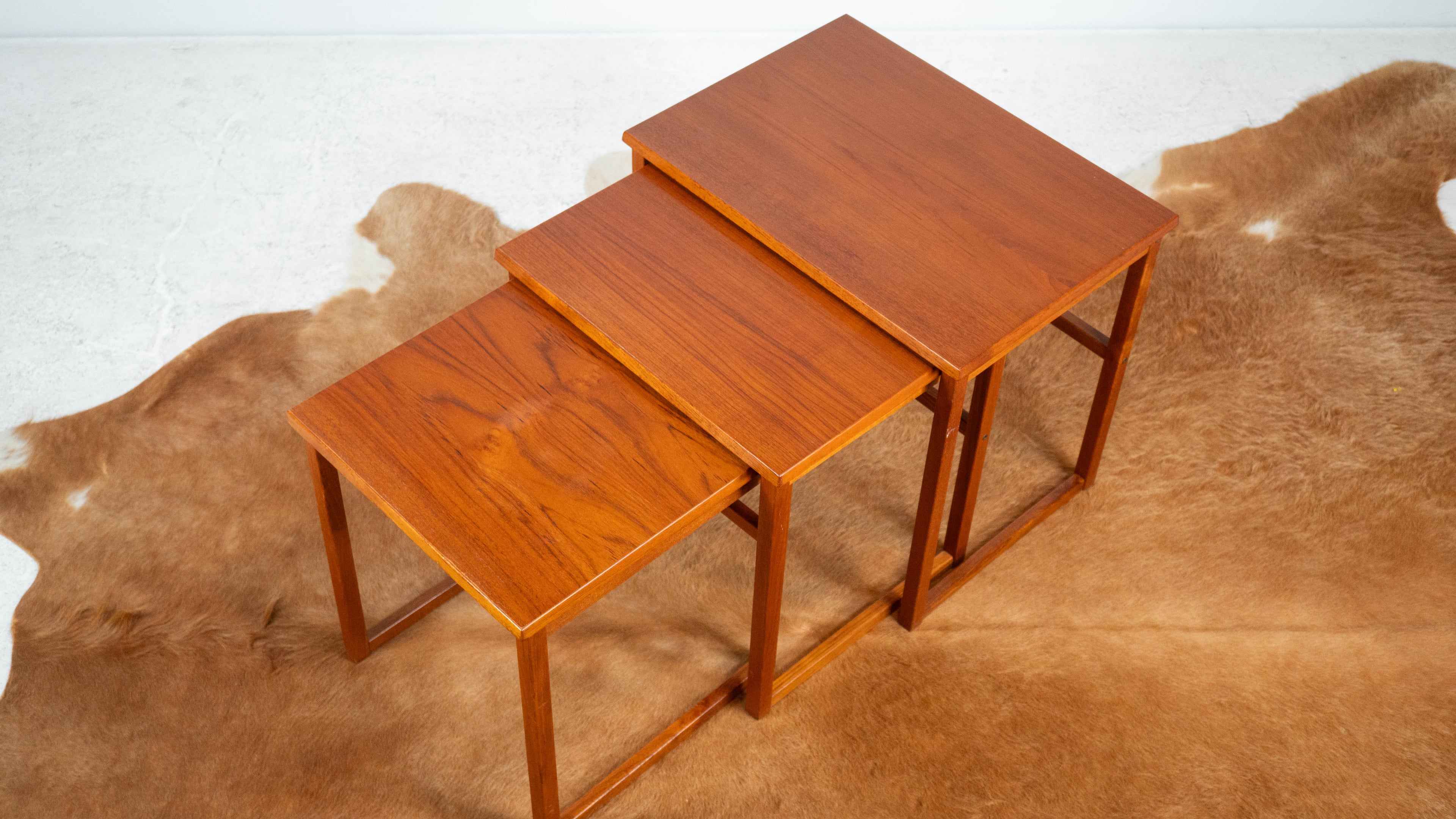 Danish Modern BRDR Furbo Teak Nesting Tables - Set of 3