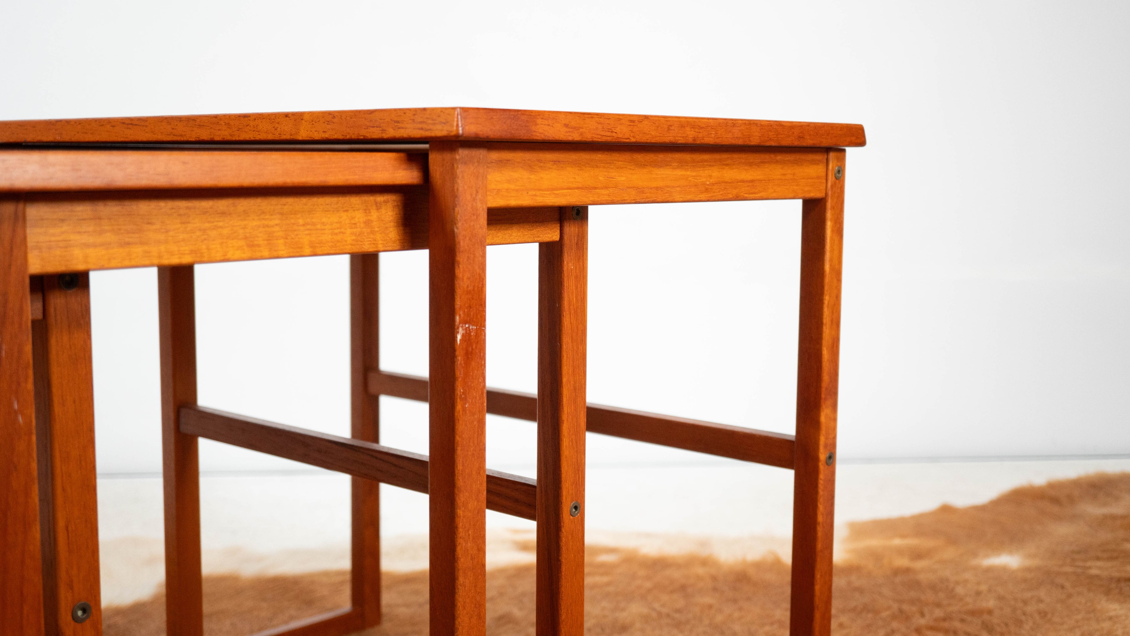 Danish Modern BRDR Furbo Teak Nesting Tables - Set of 3