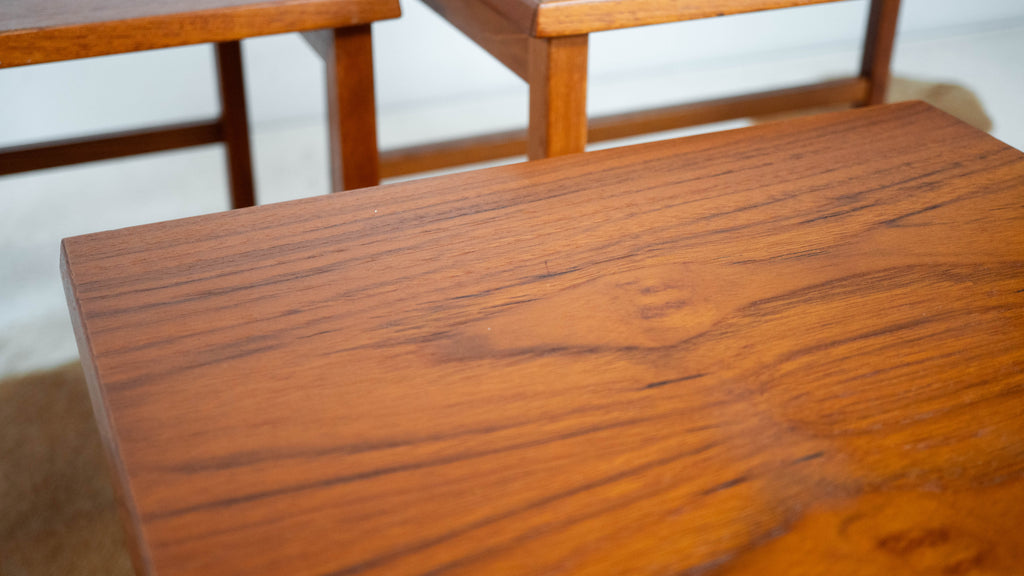 Danish Modern BRDR Furbo Teak Nesting Tables - Set of 3