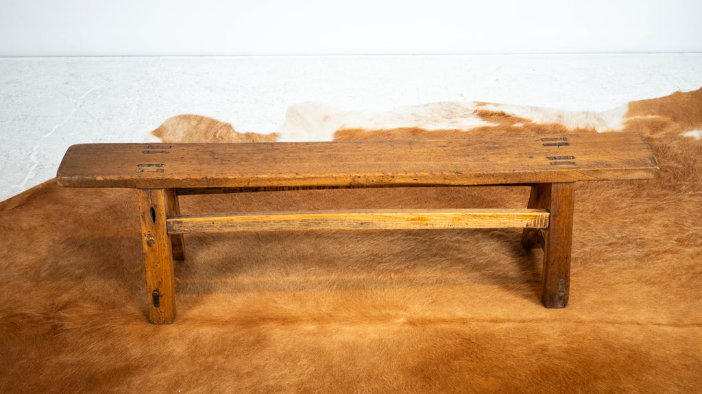Early 20th Century European Brutalist Wabi Sabi Bench