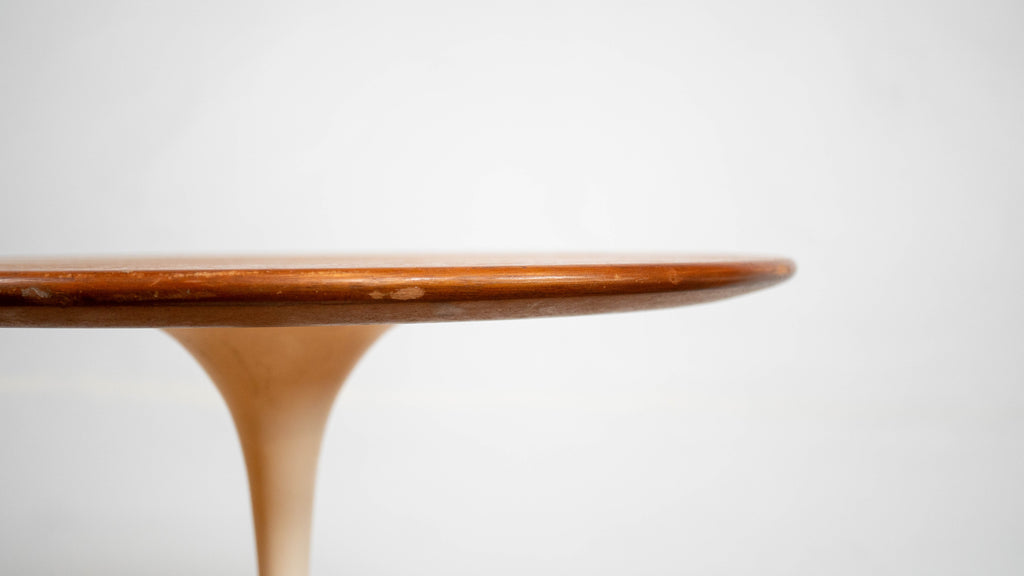 Vintage Knoll International Saarinen Walnut Tulip Side Table