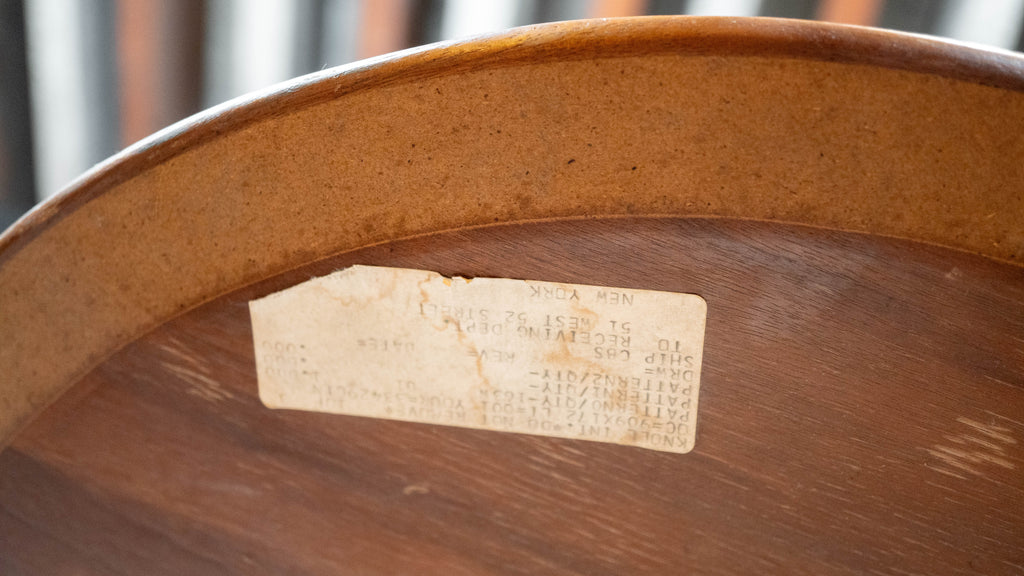 Vintage Knoll International Saarinen Walnut Tulip Side Table
